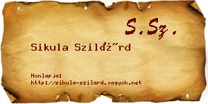 Sikula Szilárd névjegykártya